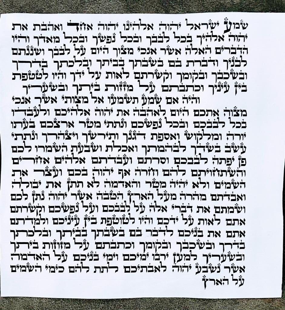 קלפי מזוזה - דגם 2